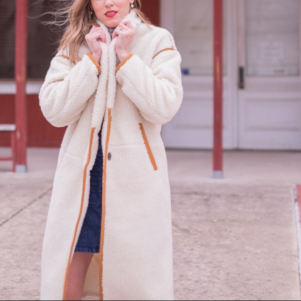 SALE ❤️❤️❤️ Madewell Sherpa Topcoat - Picture 9 of 10